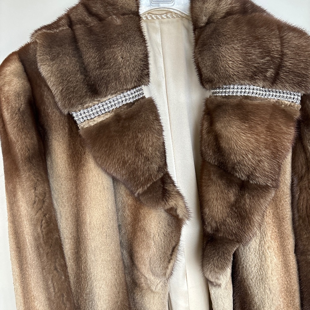 Vintage mink fur coat.